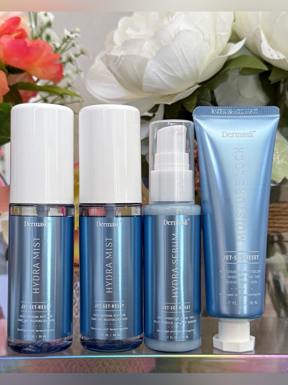 🆕🪷 DERMASIL “JET•SET•RESET” 4-PIECE COLLECTION. BRAND NEW!